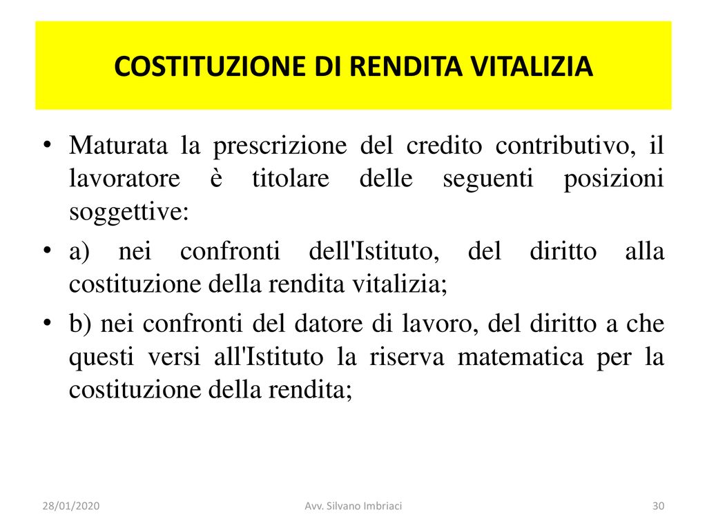 LA PRESCRIZIONE DEI CONTRIBUTI PREVIDENZIALI Ppt Scaricare